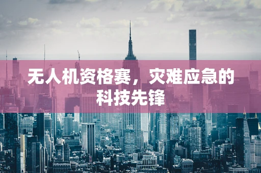 无人机资格赛，灾难应急的科技先锋