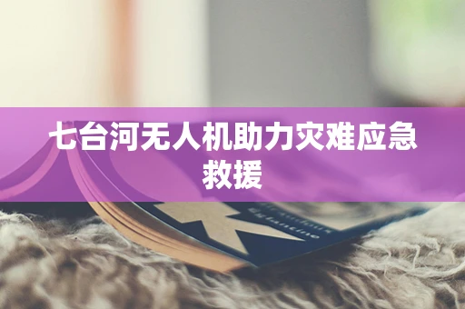 七台河无人机助力灾难应急救援