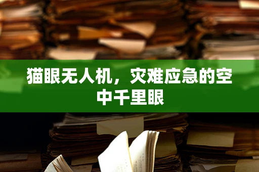 猫眼无人机，灾难应急的空中千里眼