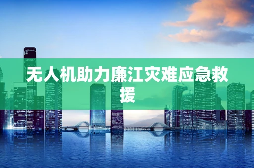 无人机助力廉江灾难应急救援