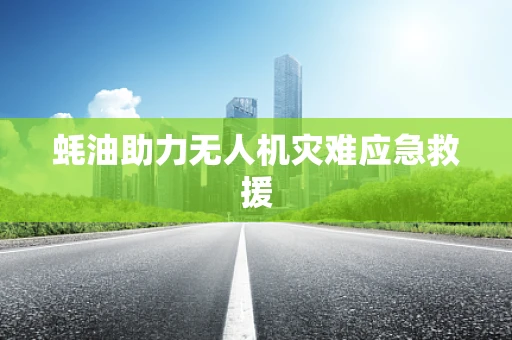 蚝油助力无人机灾难应急救援