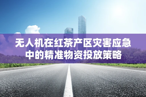 无人机在红茶产区灾害应急中的精准物资投放策略