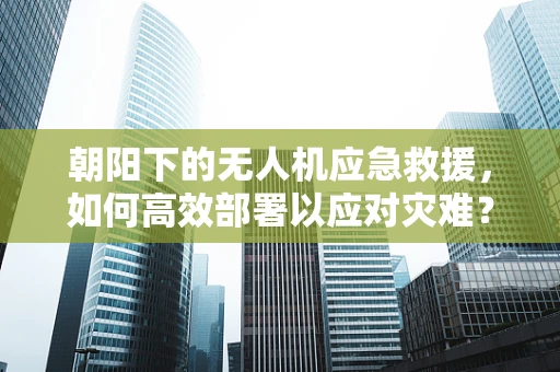 朝阳下的无人机应急救援，如何高效部署以应对灾难？