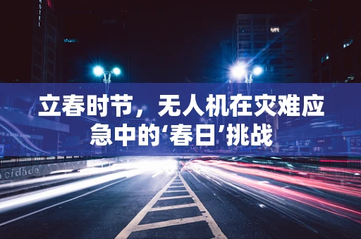 立春时节，无人机在灾难应急中的‘春日’挑战