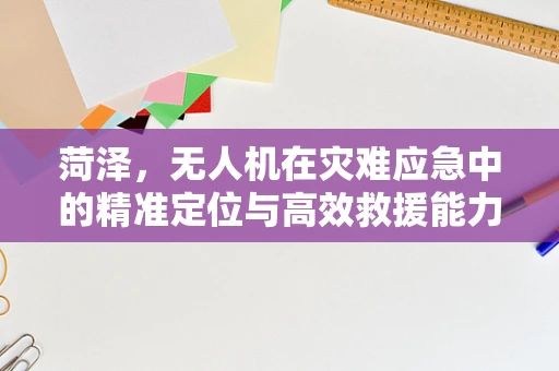 菏泽，无人机在灾难应急中的精准定位与高效救援能力如何提升？