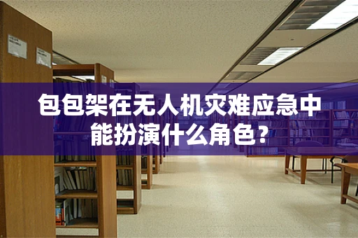 包包架在无人机灾难应急中能扮演什么角色？