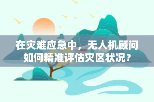 在灾难应急中，无人机顾问如何精准评估灾区状况？