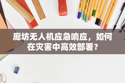 廊坊无人机应急响应，如何在灾害中高效部署？