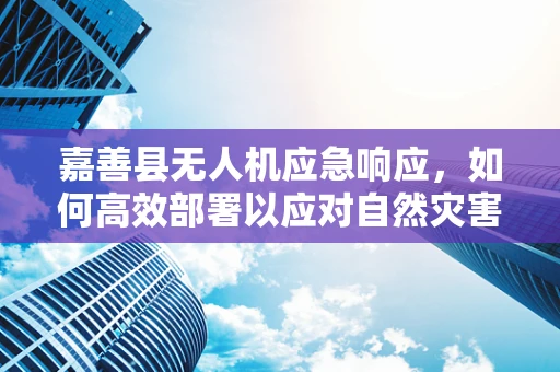 嘉善县无人机应急响应，如何高效部署以应对自然灾害？
