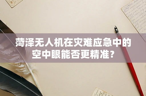菏泽无人机在灾难应急中的空中眼能否更精准？