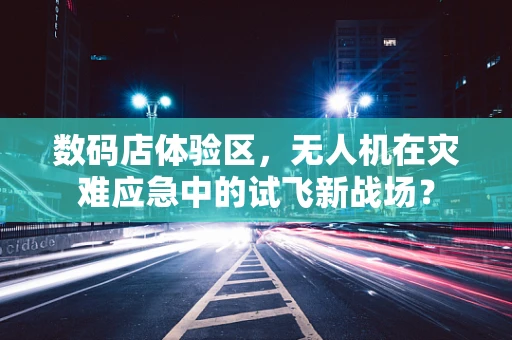 数码店体验区，无人机在灾难应急中的试飞新战场？