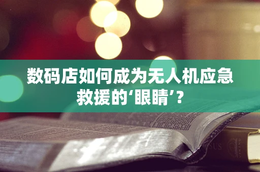 数码店如何成为无人机应急救援的‘眼睛’？