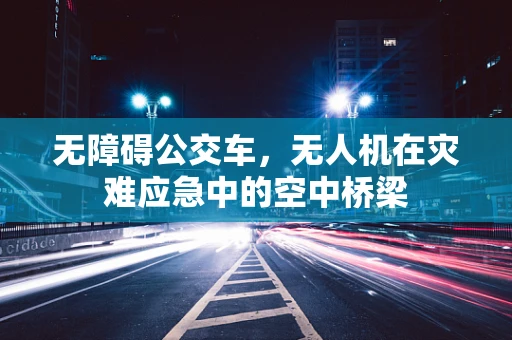 无障碍公交车，无人机在灾难应急中的空中桥梁