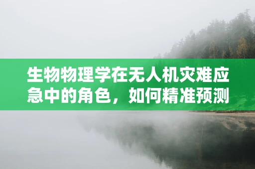 生物物理学在无人机灾难应急中的角色，如何精准预测与评估？
