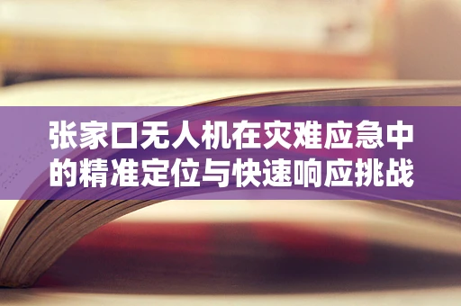 张家口无人机在灾难应急中的精准定位与快速响应挑战