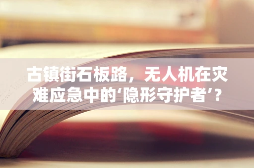 古镇街石板路，无人机在灾难应急中的‘隐形守护者’？