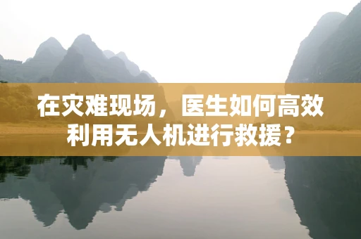 在灾难现场，医生如何高效利用无人机进行救援？