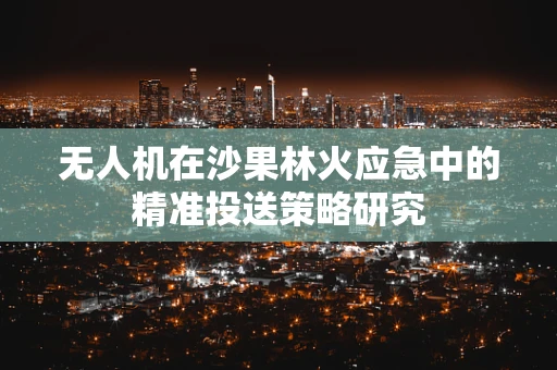 无人机在沙果林火应急中的精准投送策略研究