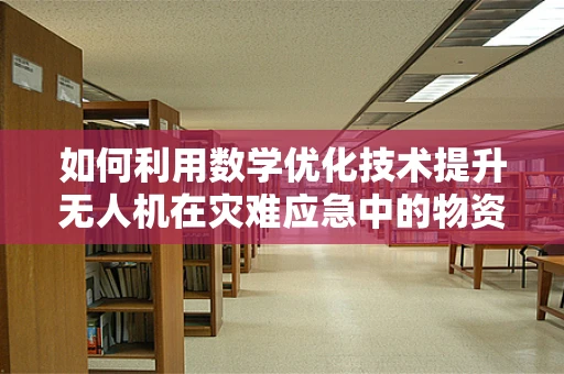 如何利用数学优化技术提升无人机在灾难应急中的物资投放效率？