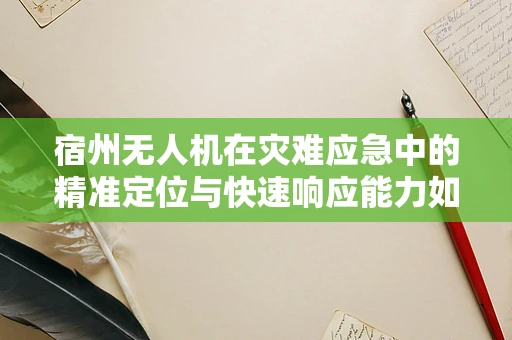 宿州无人机在灾难应急中的精准定位与快速响应能力如何？