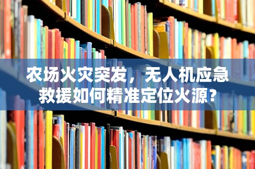 农场火灾突发，无人机应急救援如何精准定位火源？