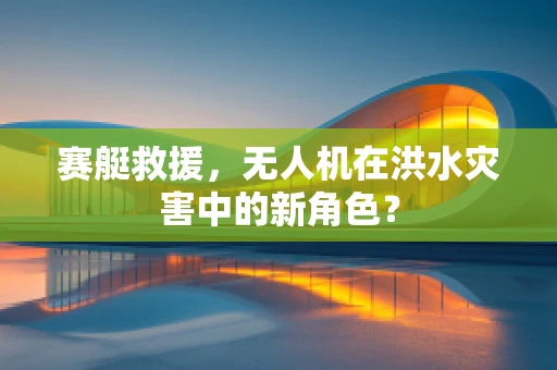 赛艇救援，无人机在洪水灾害中的新角色？