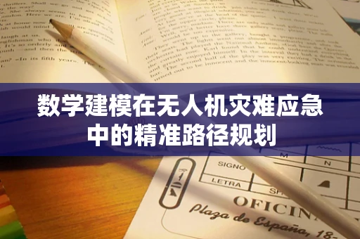数学建模在无人机灾难应急中的精准路径规划