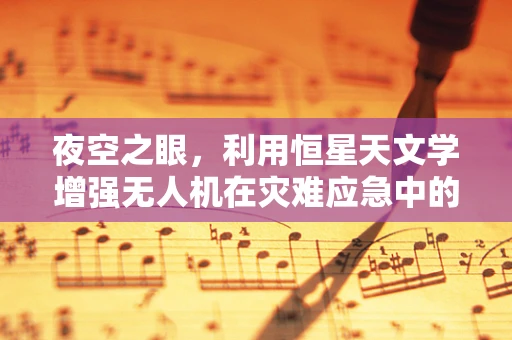 夜空之眼，利用恒星天文学增强无人机在灾难应急中的导航精度