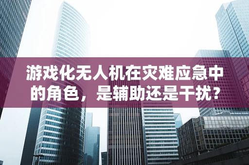 游戏化无人机在灾难应急中的角色，是辅助还是干扰？