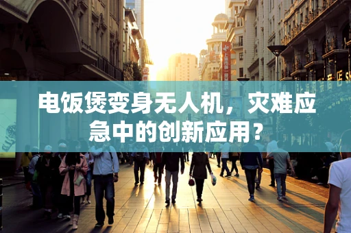 电饭煲变身无人机，灾难应急中的创新应用？