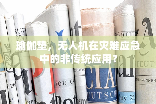 瑜伽垫，无人机在灾难应急中的非传统应用？
