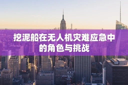 挖泥船在无人机灾难应急中的角色与挑战
