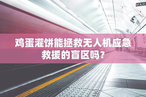鸡蛋灌饼能拯救无人机应急救援的盲区吗？