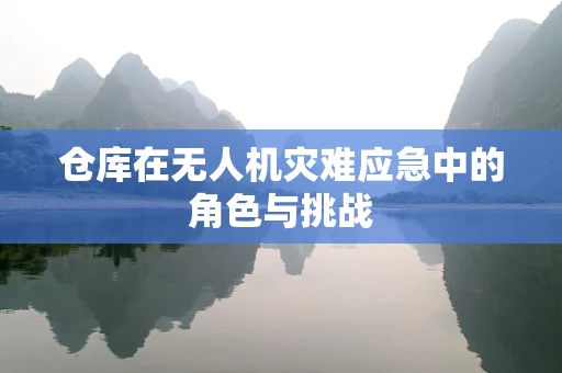 仓库在无人机灾难应急中的角色与挑战
