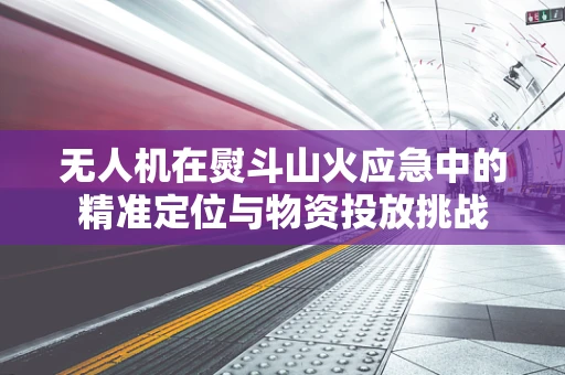 无人机在熨斗山火应急中的精准定位与物资投放挑战