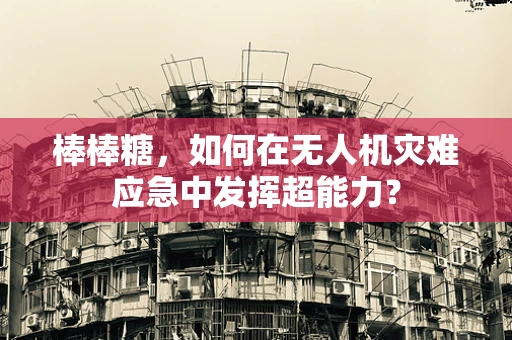 棒棒糖，如何在无人机灾难应急中发挥超能力？