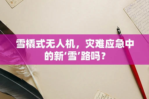 雪橇式无人机，灾难应急中的新‘雪’路吗？