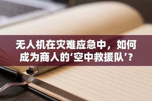 无人机在灾难应急中，如何成为商人的‘空中救援队’？