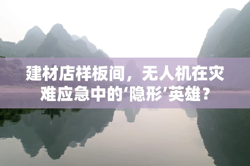 建材店样板间，无人机在灾难应急中的‘隐形’英雄？