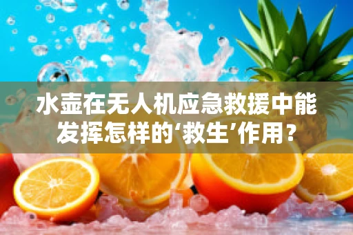 水壶在无人机应急救援中能发挥怎样的‘救生’作用？