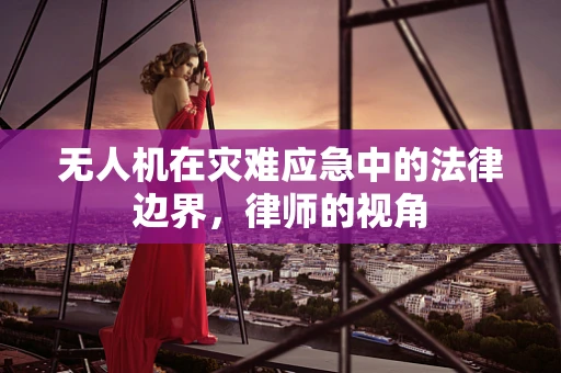 无人机在灾难应急中的法律边界，律师的视角