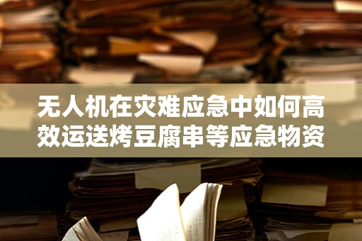 无人机在灾难应急中如何高效运送烤豆腐串等应急物资？