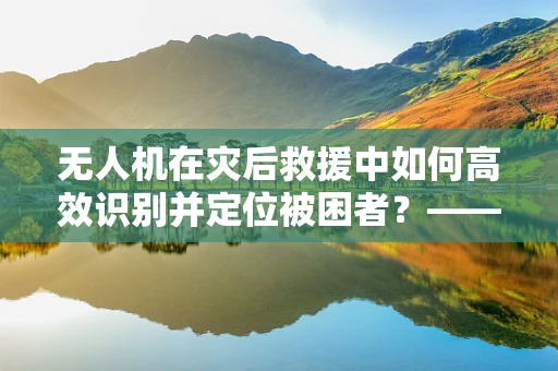 无人机在灾后救援中如何高效识别并定位被困者？——以腌菜为灵感的新思路