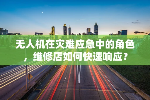 无人机在灾难应急中的角色，维修店如何快速响应？