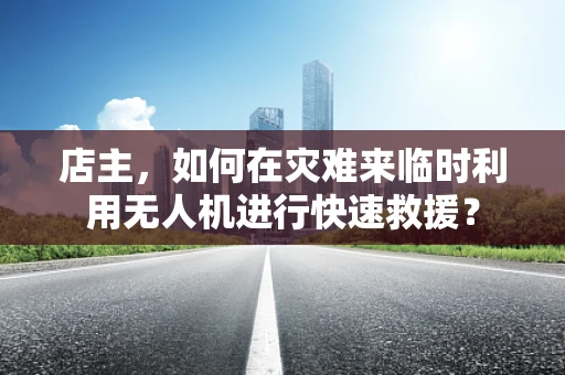 店主，如何在灾难来临时利用无人机进行快速救援？