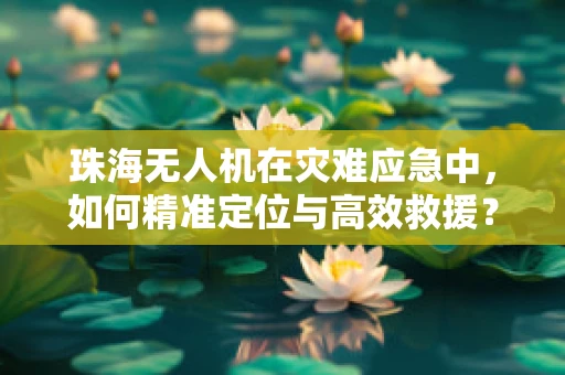 珠海无人机在灾难应急中，如何精准定位与高效救援？