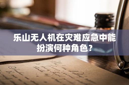 乐山无人机在灾难应急中能扮演何种角色？