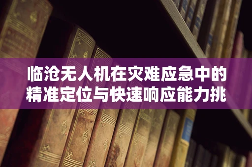 临沧无人机在灾难应急中的精准定位与快速响应能力挑战
