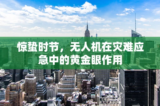 惊蛰时节，无人机在灾难应急中的黄金眼作用