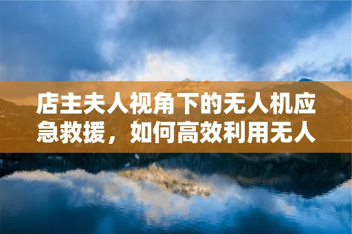 店主夫人视角下的无人机应急救援，如何高效利用无人机在灾难中传递生命信息？